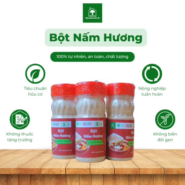 Bột nấm hương hữu cơ