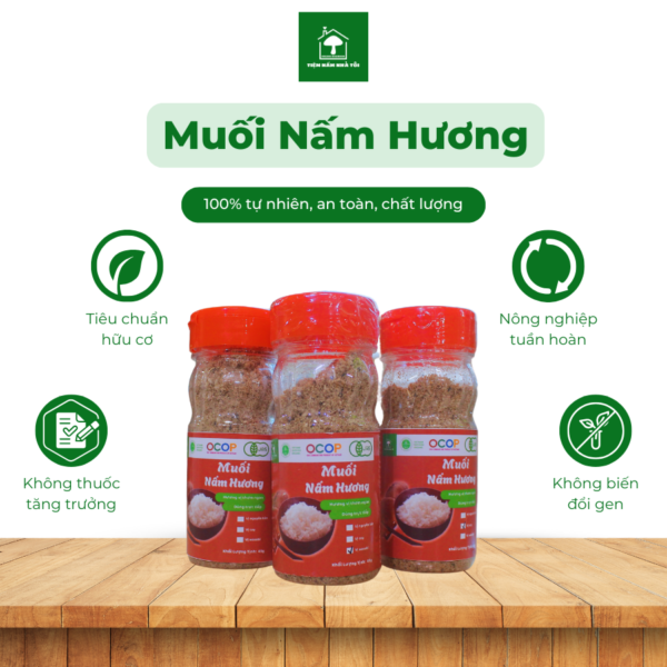 Muối nấm hương hữu cơ