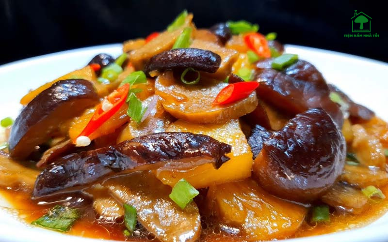 3 Món Ngon Từ Nấm Hương Hữu Cơ Mà Ai Cũng Làm Được 3 Nấm hương kho thơm